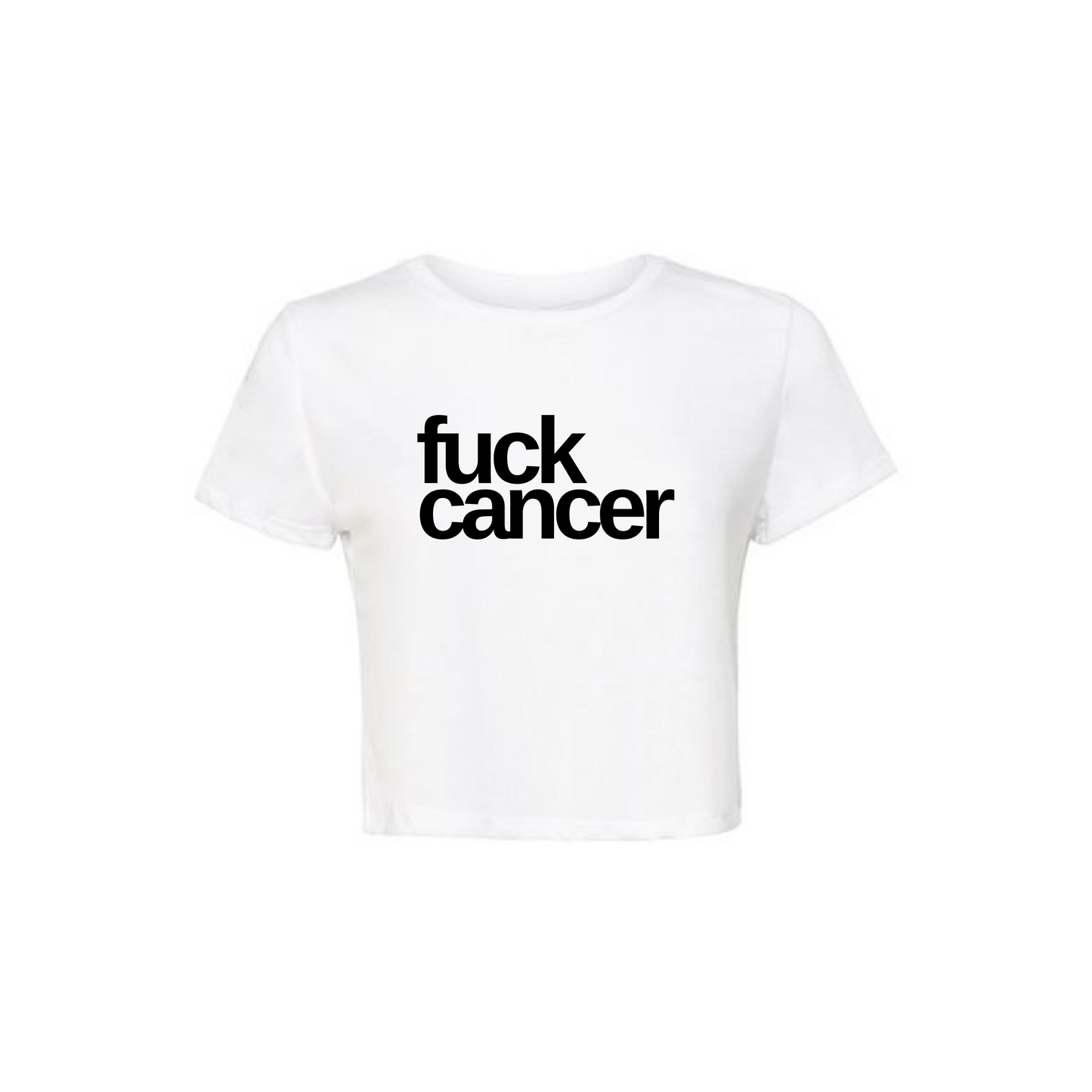 F*CK CANCER Cropped Tee – Women’s